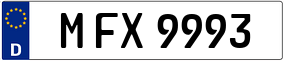 Trailer License Plate